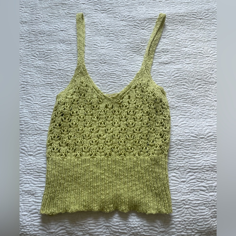 Molly Green Knit Tank Top, Small